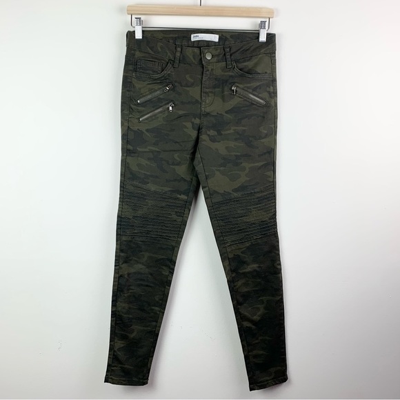 Zara Camo Print Military Skinny Jeans 4 - Picture 1 of 7